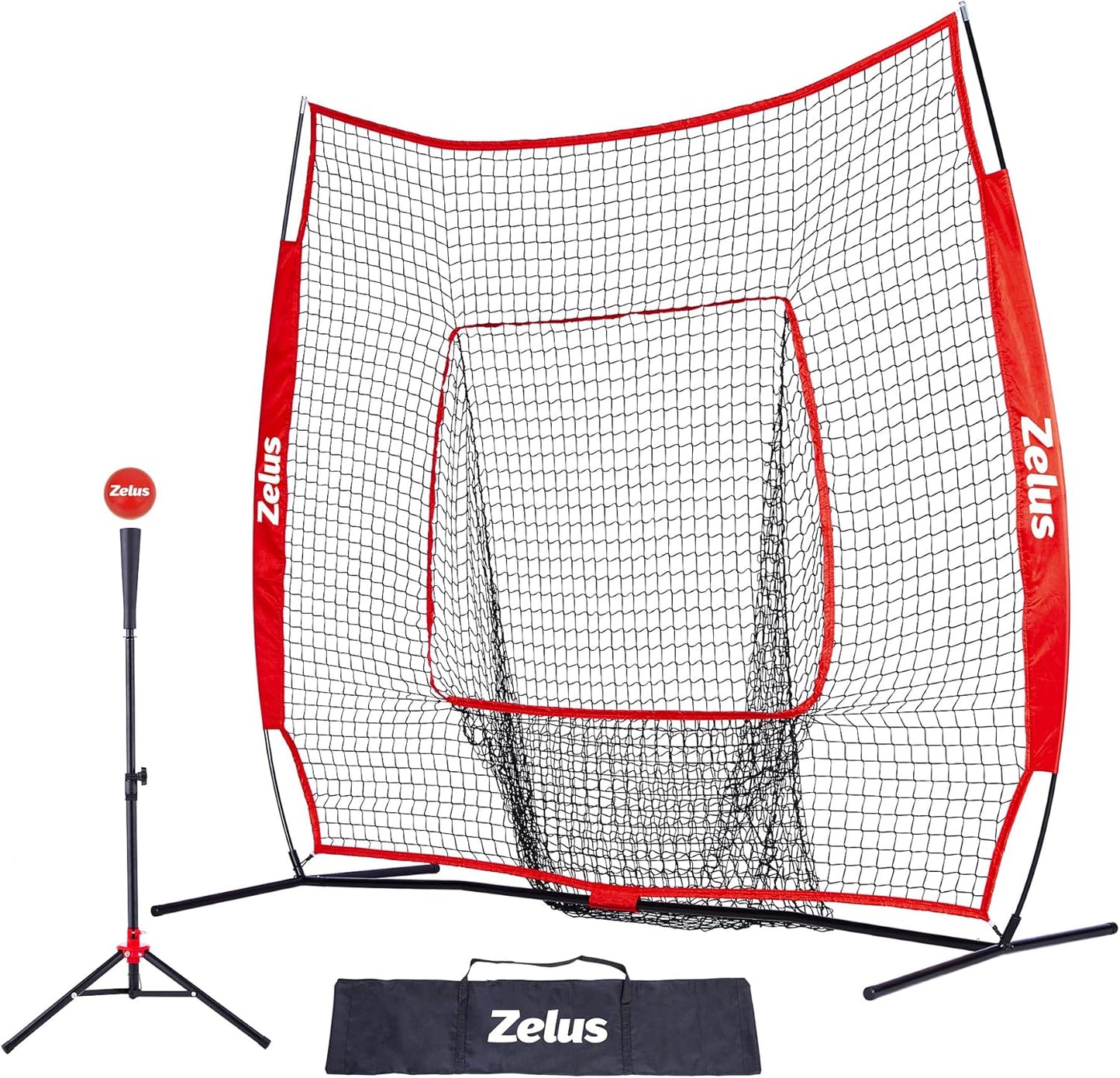 ZELUS 7x7ft Baseball Net for Hitting, Pitching, and Practice