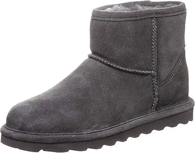 BEARPAW Women's Alyssa Ankle Boot - Stylish & Comfortable Slip On
