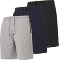 Ultra Performance 3 Pack Mens Athletic Shorts - Zipper Pockets, 9in