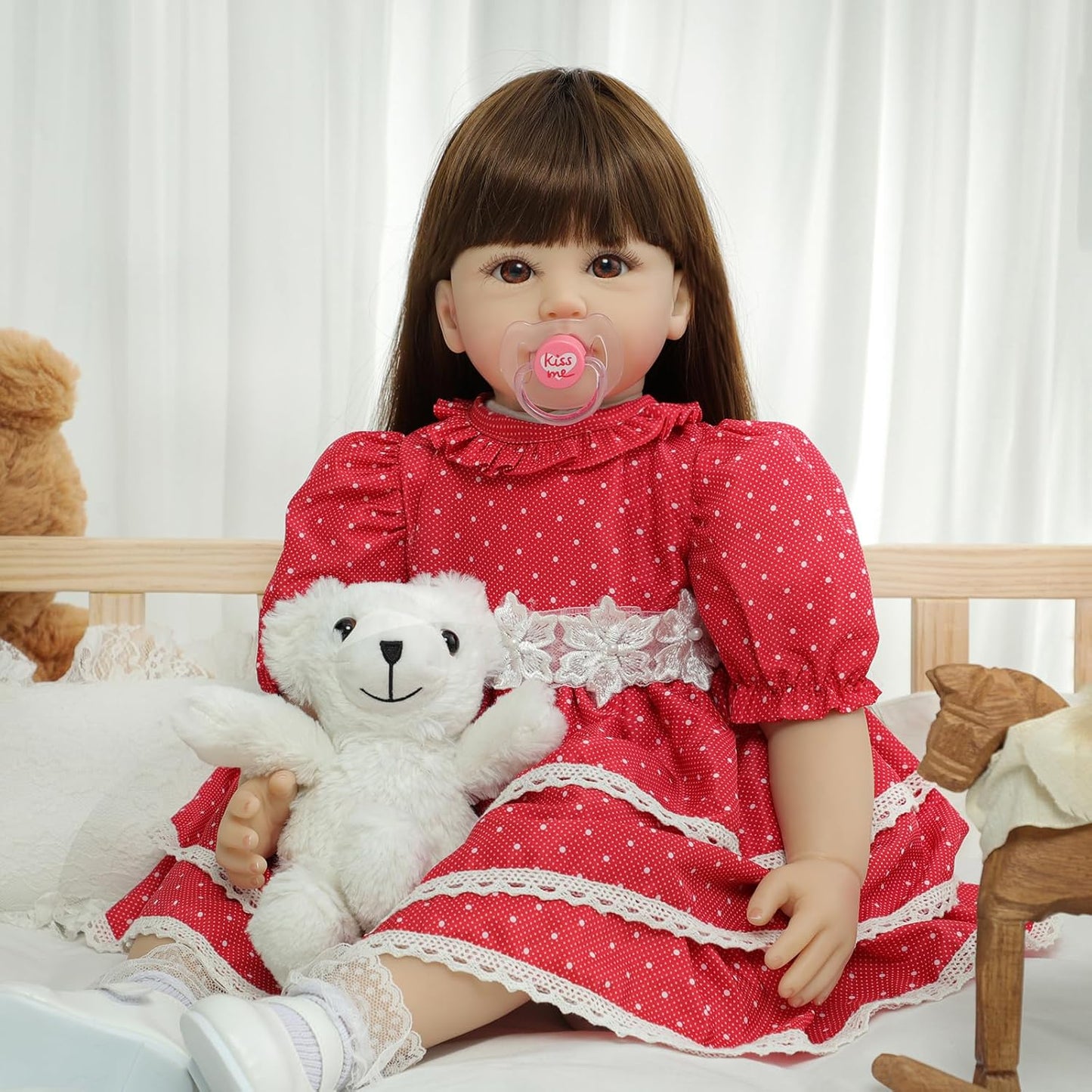 Reborn Baby Dolls Girls 24 Inch Realistic Doll with Accessories