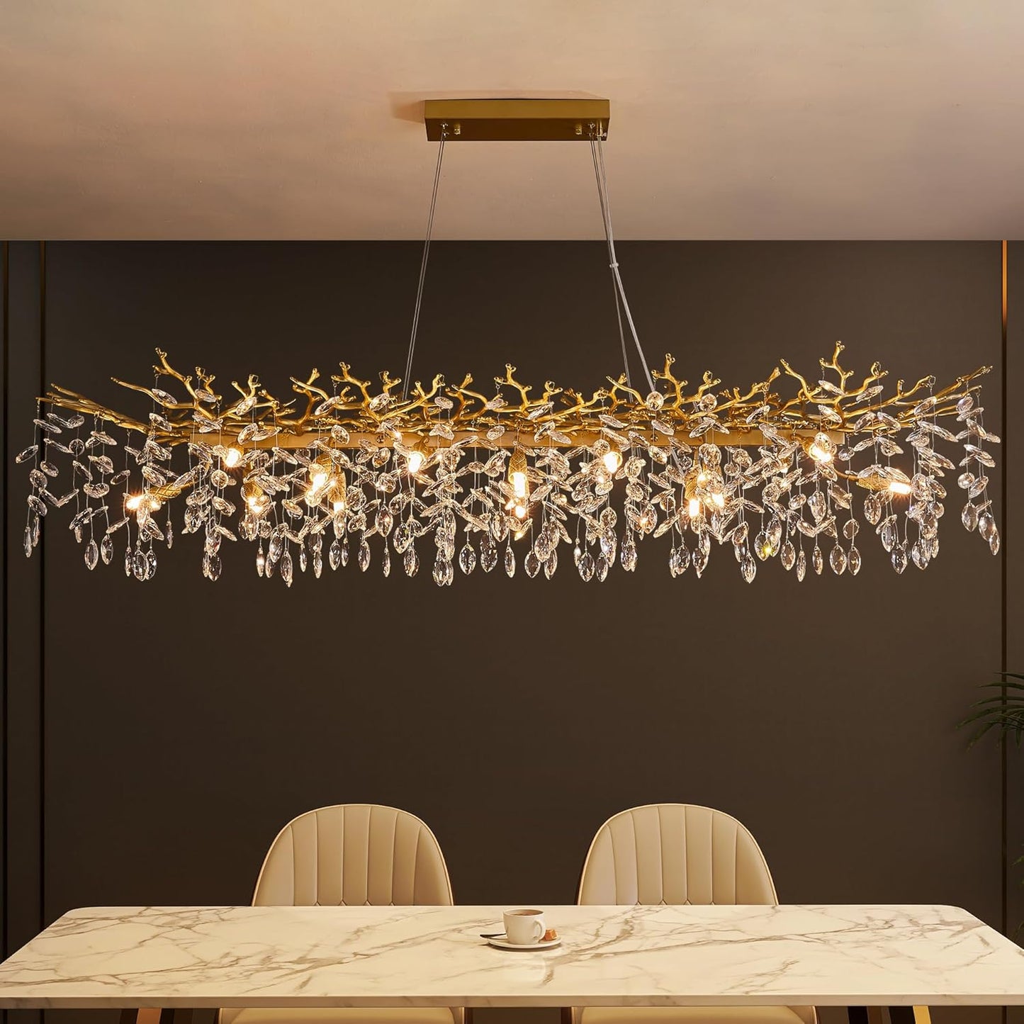 Modern Tree Branch Chandelier with 16 Lights for Luxury Spaces