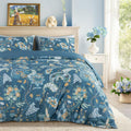 100% Cotton Floral Duvet Cover King Size - 600 TC, Breathable Comfort