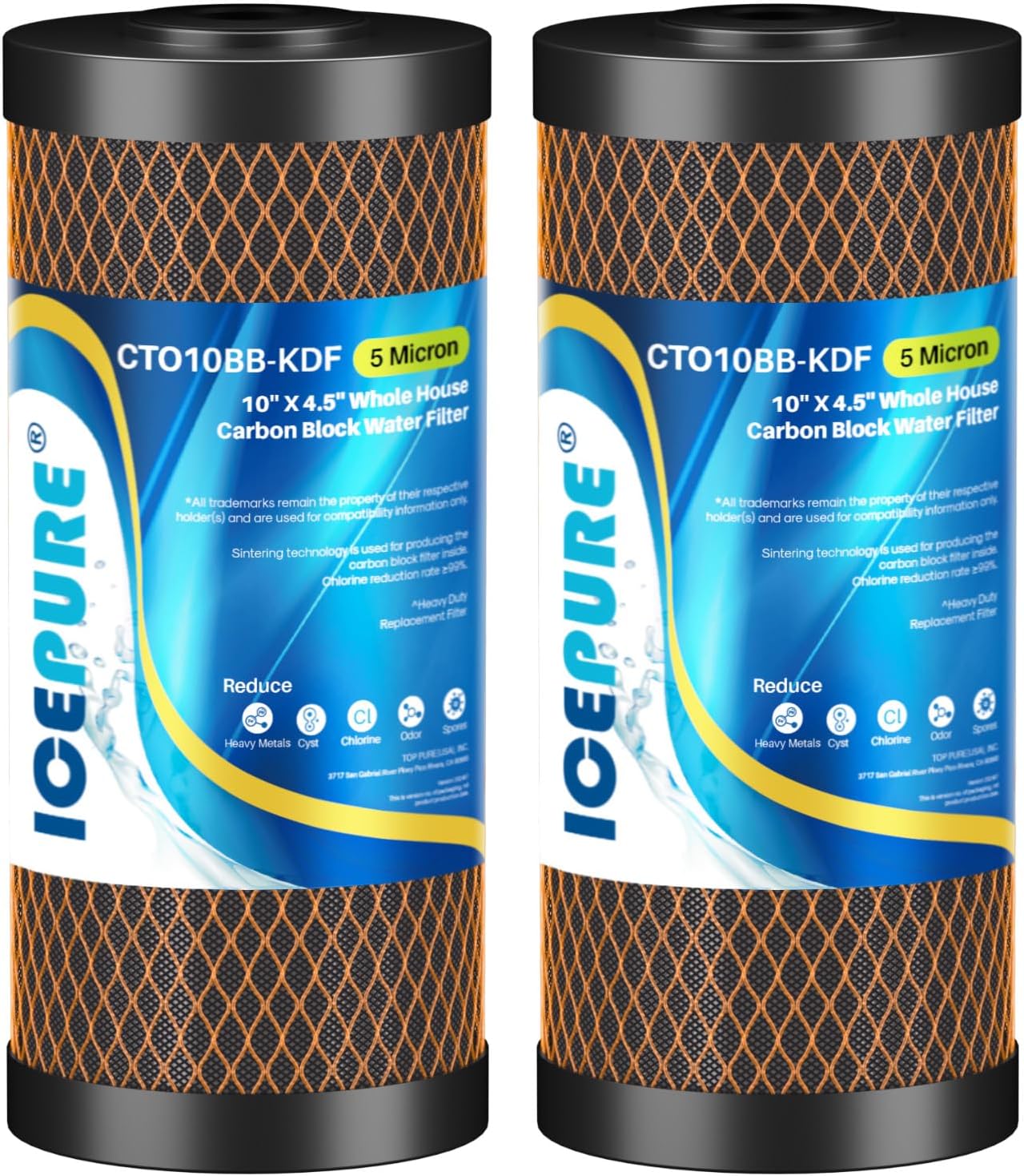 ICEPURE 5 Micron Whole House Water Filter for Clean Water