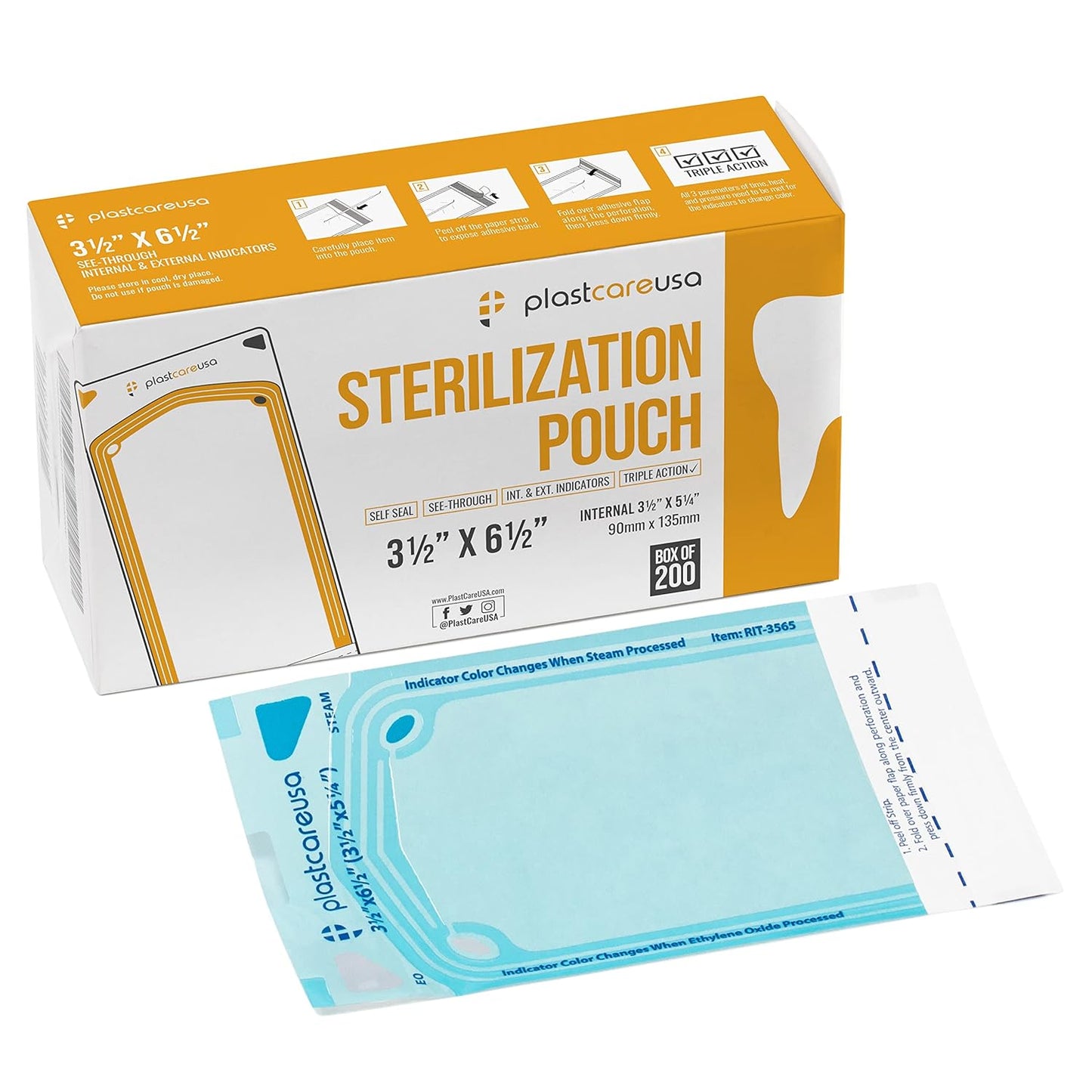 Self Sealing Sterilization Pouches for Dental Instruments