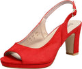 Womens High Chunky Heels Peep Toe Platform Slingback Pumps