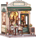 Cutefun Book Nook Kit Sunny Cafe - DIY Miniature Coffee Shop Kit