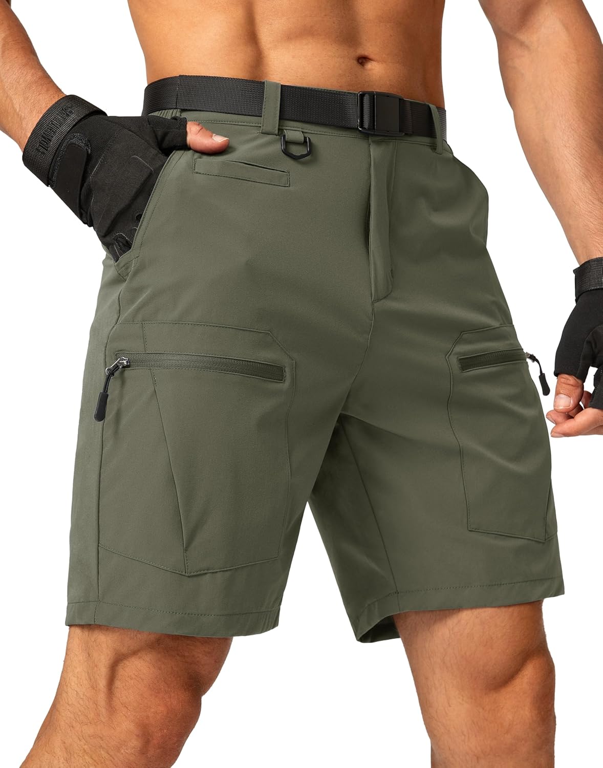 Men's Hiking Cargo Shorts Quick Dry Tactical Multi Pocket Gear