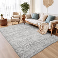 Area Rugs 5x7 for Living Room, Vintage Floral Washable Rug