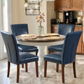 Upholstered Parsons Dining Chairs Set of 4 - Comfortable, Nailhead