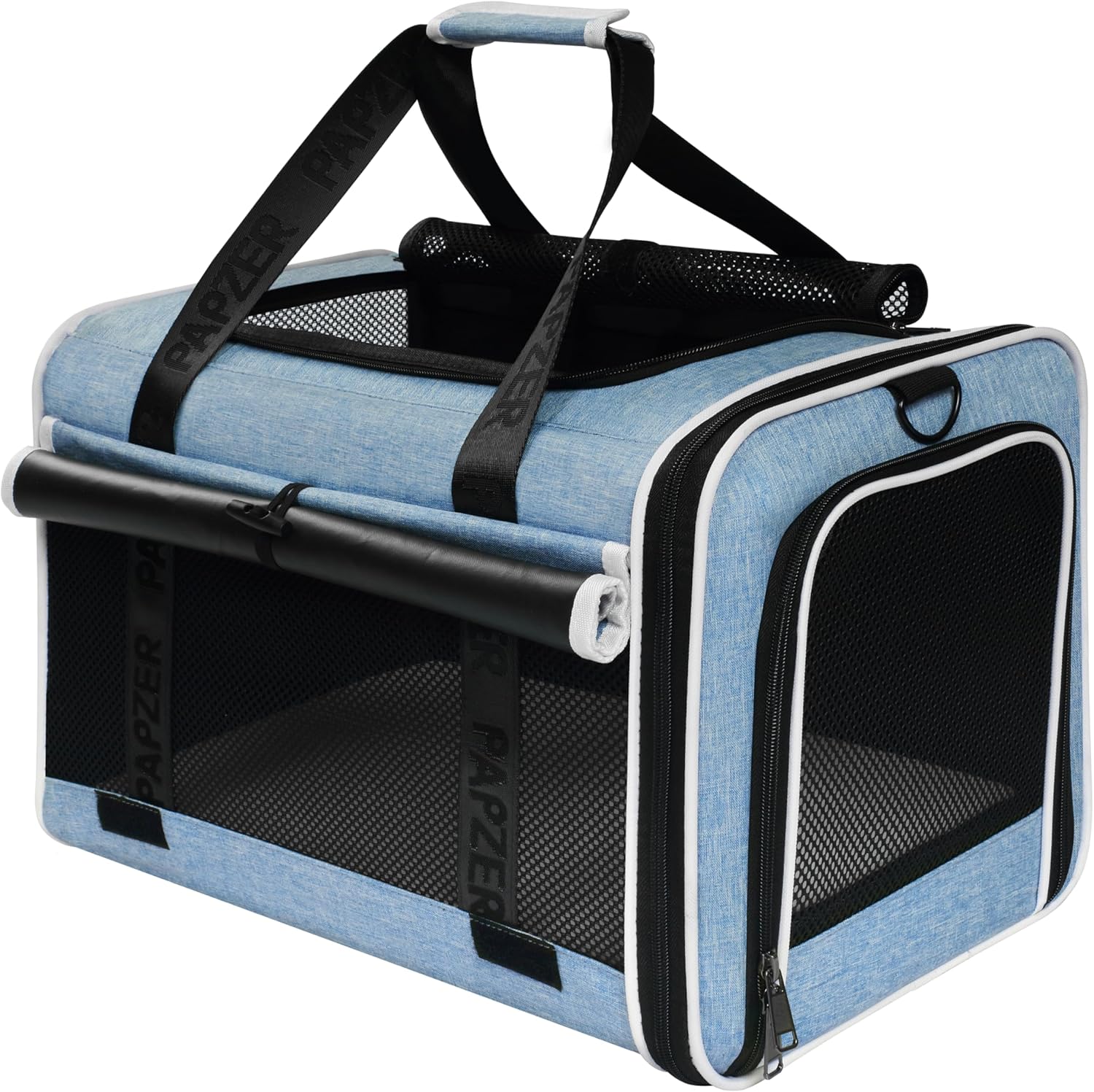 Top Loading Medium Cat Carrier with Privacy Curtain for Travel
