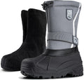 FREE SOLDIER Mens Snow Boots Insulated Waterproof Winter Hiking Boots