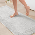 24x60 Grey Cotton Tufted Bath Rug - 3000 GSM Plush