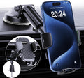 Car Phone Holder with Strong Suction & 360 Rotation - Sturdy