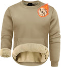ZITY Men's Sherpa Lined Sweatshirt for Ultimate Winter Comfort