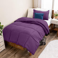Twin/Twin XL Ultra-Soft Comforter Set - Plum - All-Season Comfort