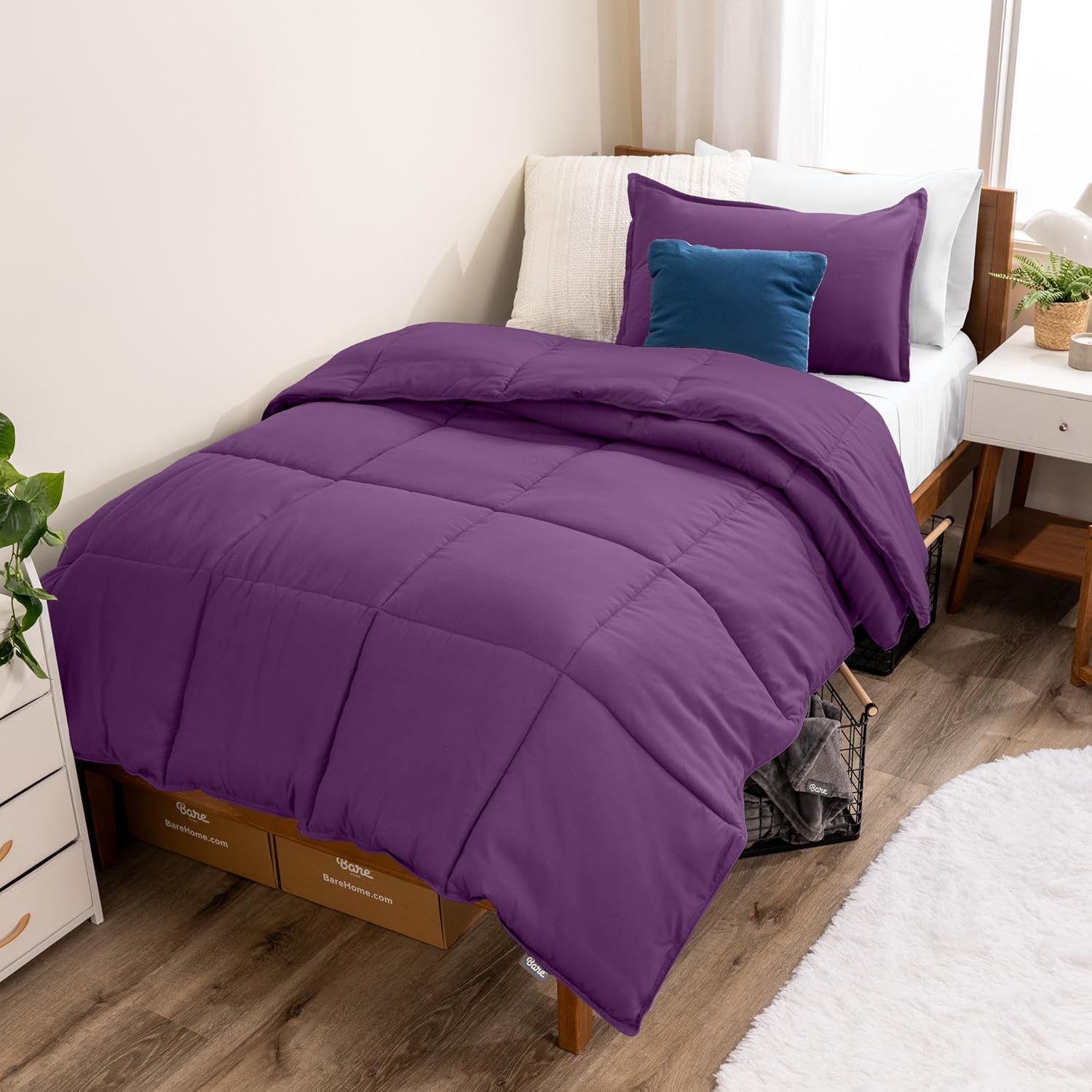 Bare Home Comforter Set - Ultra-Soft Goose Down Alternative