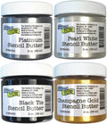Stencil Butter Celebration Acrylic Paint Set - 4 x 2oz Jars