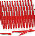Lelix Felt Tip Pens 60 Red Pack, 0.7mm Medium Point - Reliable Red Ink
