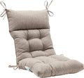QILLOWAY High Back Chair Cushion TAN/Grey - Indoor/Outdoor Comfort