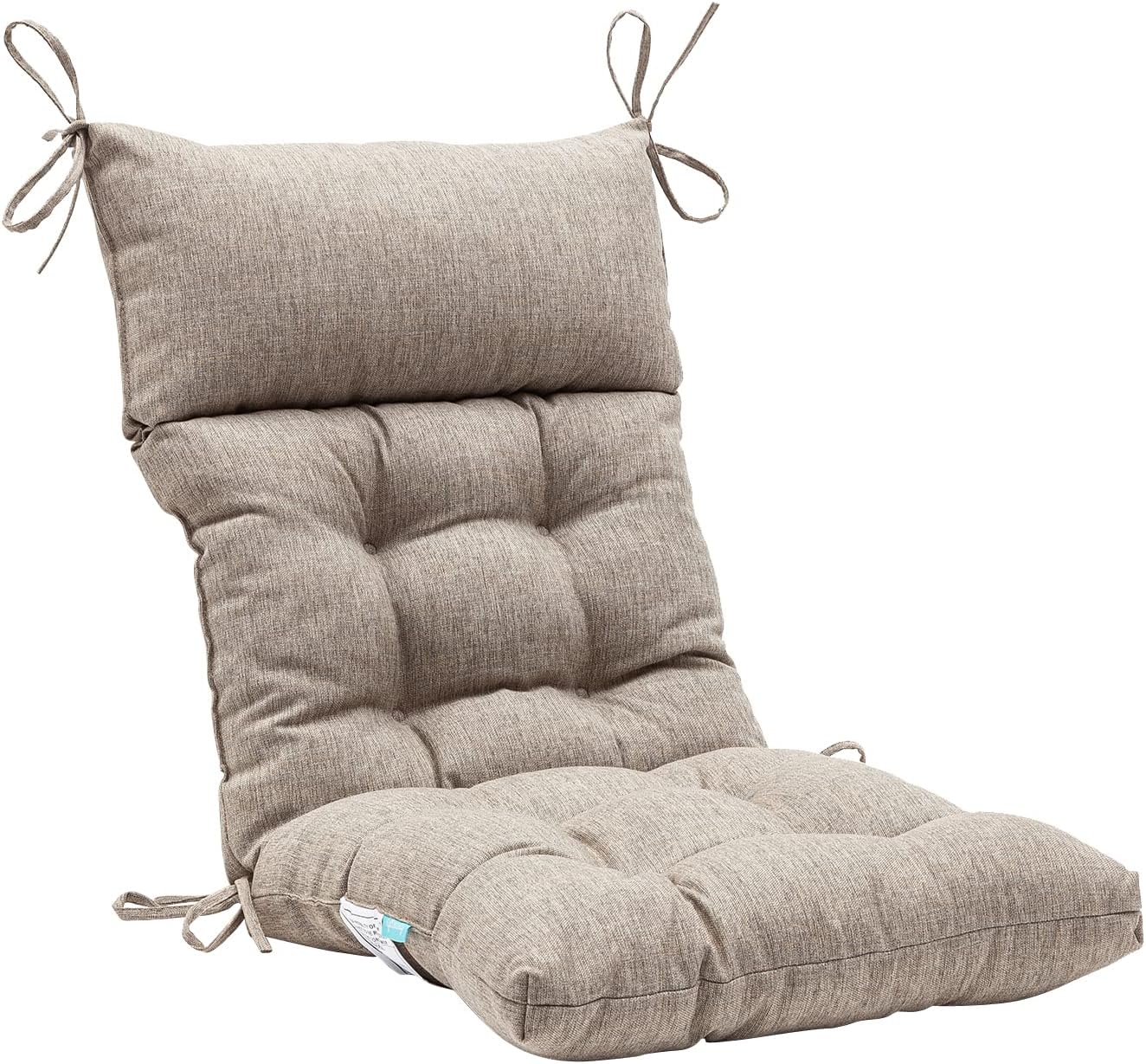 QILLOWAY Indoor Outdoor High Back Chair Cushion for Comfort