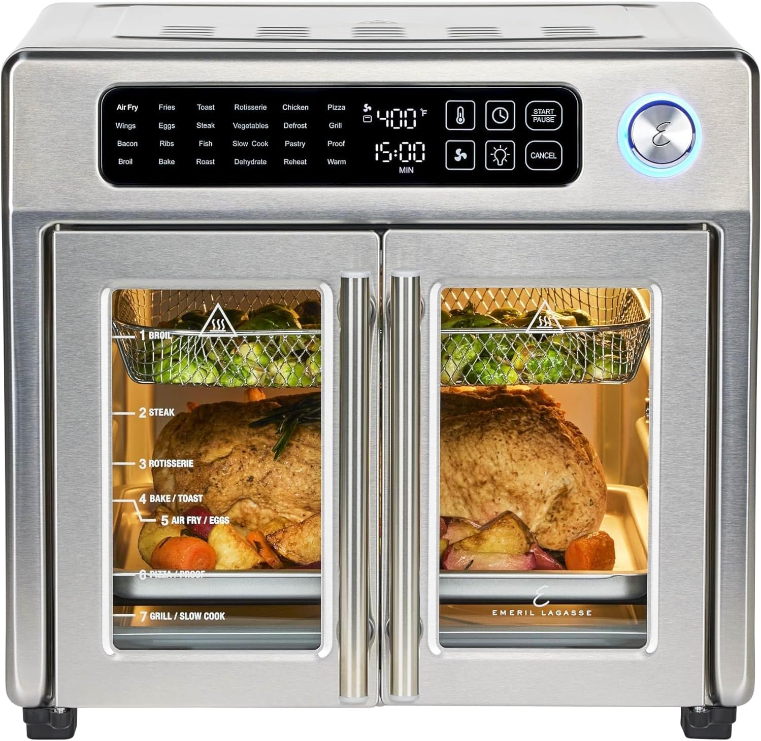 Emeril Lagasse XL Air Fryer Oven Combo: 24 Functions