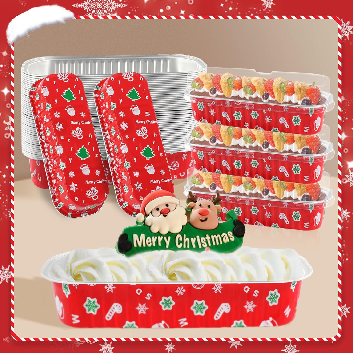 100Pack Mini Loaf Pans with Lids for Baking and Parties