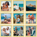 Vittanly 8x8 Picture Frames Set of 9 - Gold Wall Photo Frames