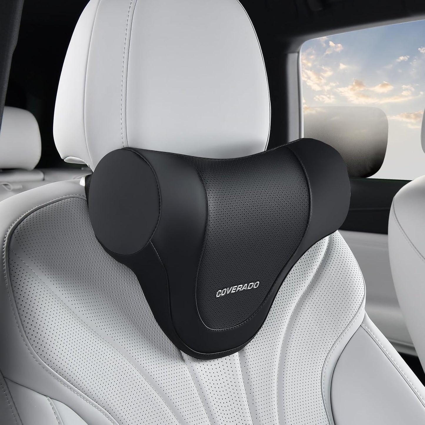 Ergonomic Memory Foam Car Headrest Pillow for Neck Pain Relief