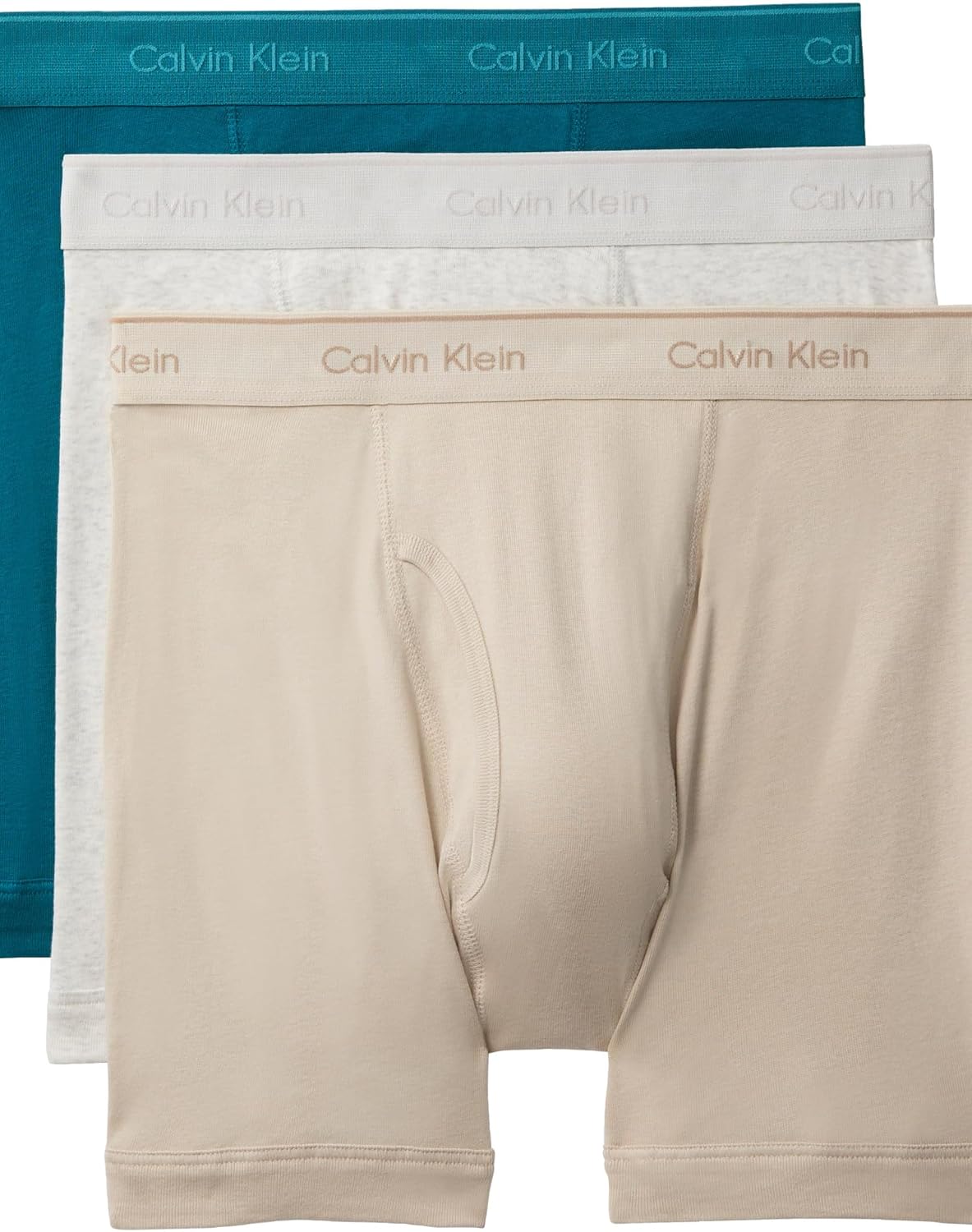 Calvin Klein Mens Cotton Classics 3-Pack Boxer Briefs for Comfort