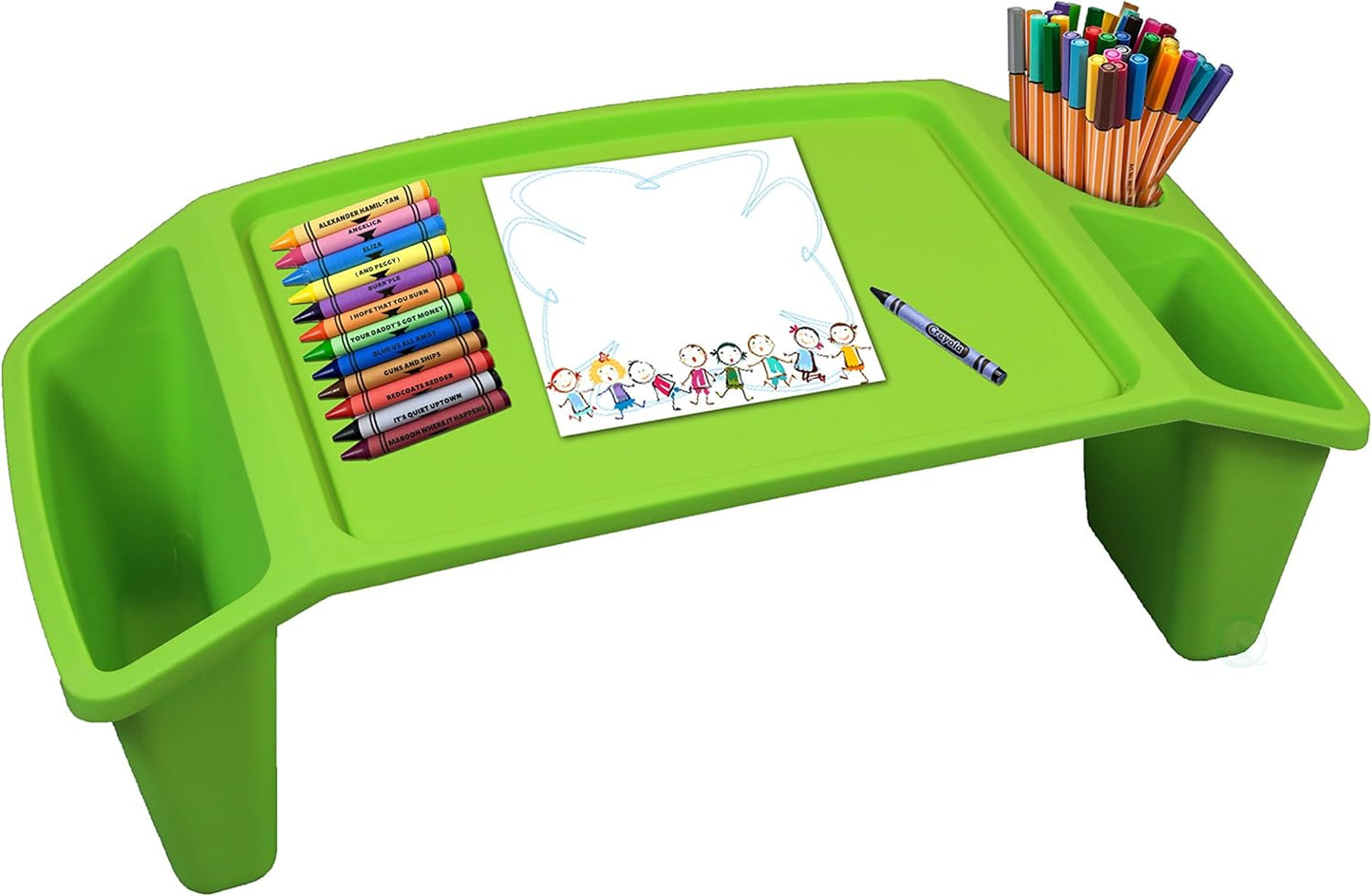 Portable Kids Lap Desk Tray - Green