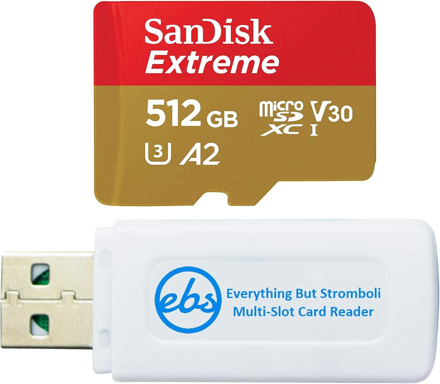 512GB SanDisk Extreme MicroSDXC + Card Reader for Samsung A-Series!