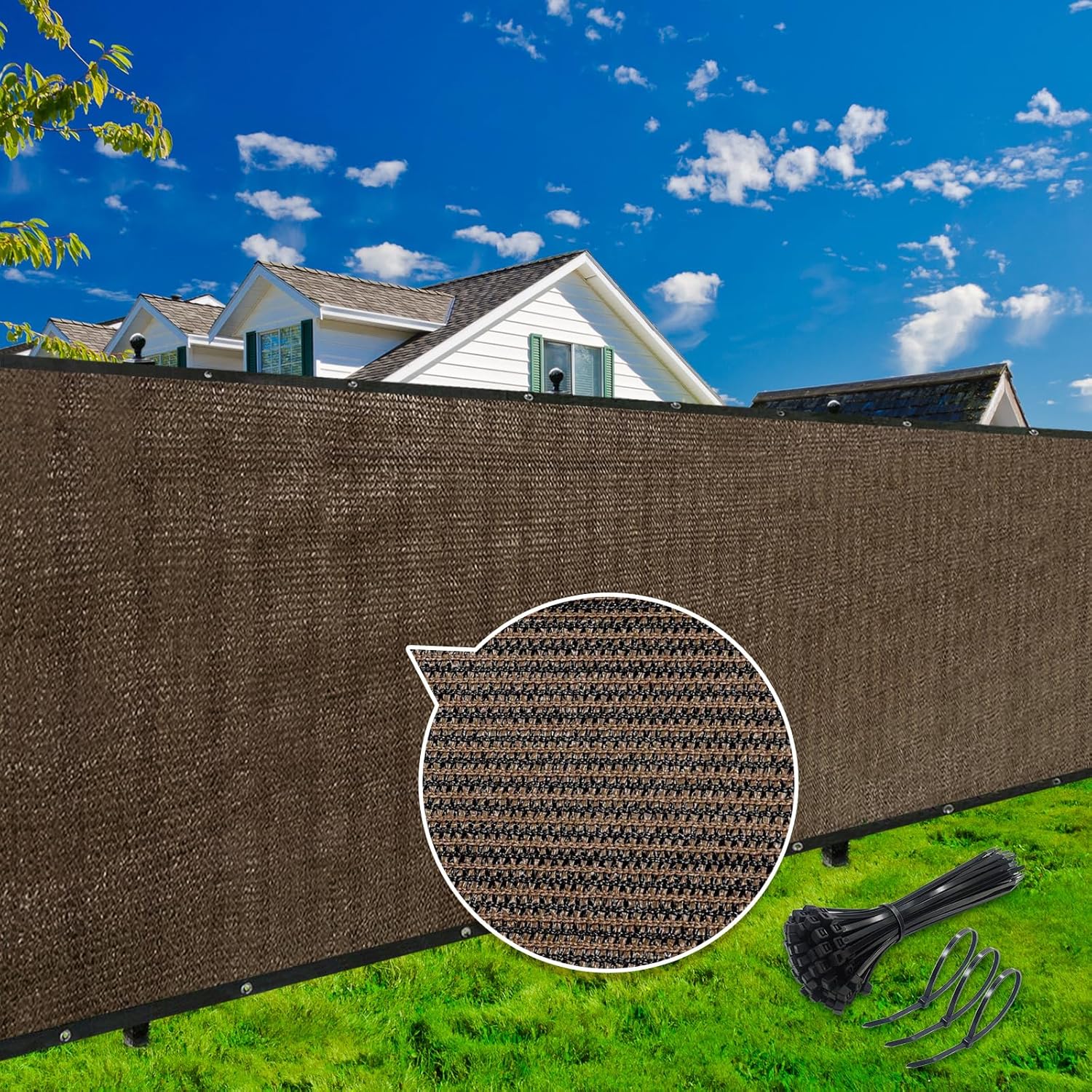 KANAGAWA 5ft x 25ft Privacy Screen Fence for Outdoor Spaces