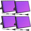 300W LED Black Lights for Glow Party - High Power UV Floodlight Pack
