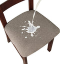 Genina Waterproof Seat Covers for Dining Chairs Taupe - Fast Fit