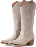 IUV Cowboy Boots For Women Mid Calf Snip Toe Boot (Style FFRS)
