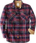 Dubinik Mens Flannel Shirt Long Sleeve Plaid - Warm, Soft Utility