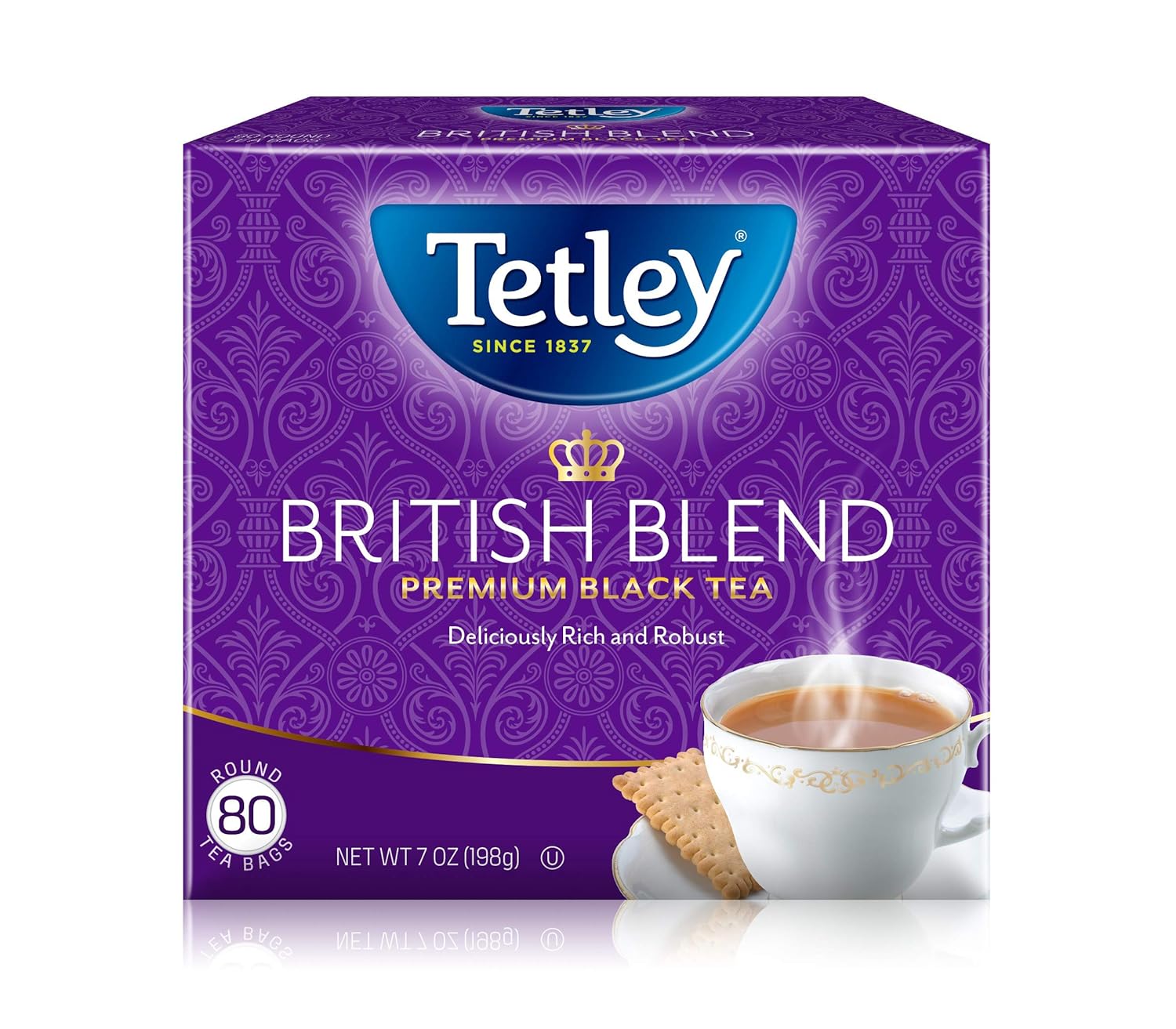 Tetley British Blend Premium Black Tea - Rich and Robust Flavor