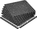 SUPERJARE 0.79 in Gym Flooring for Home Gym - Durable Protective Mats