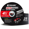 EZARC Cut Off Wheel 25 Pack 4.5 in x.045 in x 7/8 in - Long Lasting