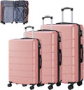 Simple Deluxe 3-Piece Luggage Sets - Lightweight Spinner Suitcase