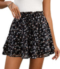 Shorts for Women Summer Casual Chiffon Skorts Boho Ruffle Tennis