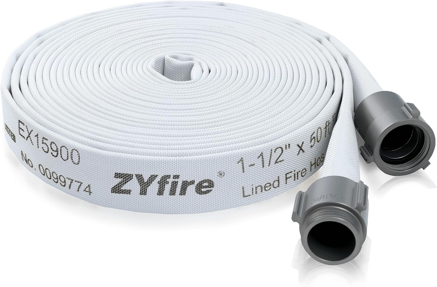 ZYfire Fire Hose 1-1/2 ID x 50 FT Lightweight Durable Hose