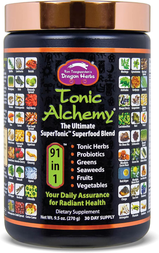 Tonic Alchemy Superfood Greens Powder with 91 Ingredients