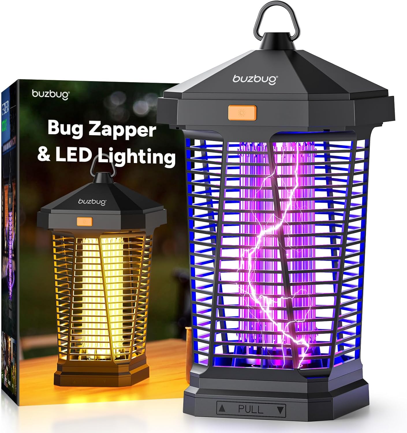 Buzbug LED Bug Zapper Outdoor with Long Lifespan and Power