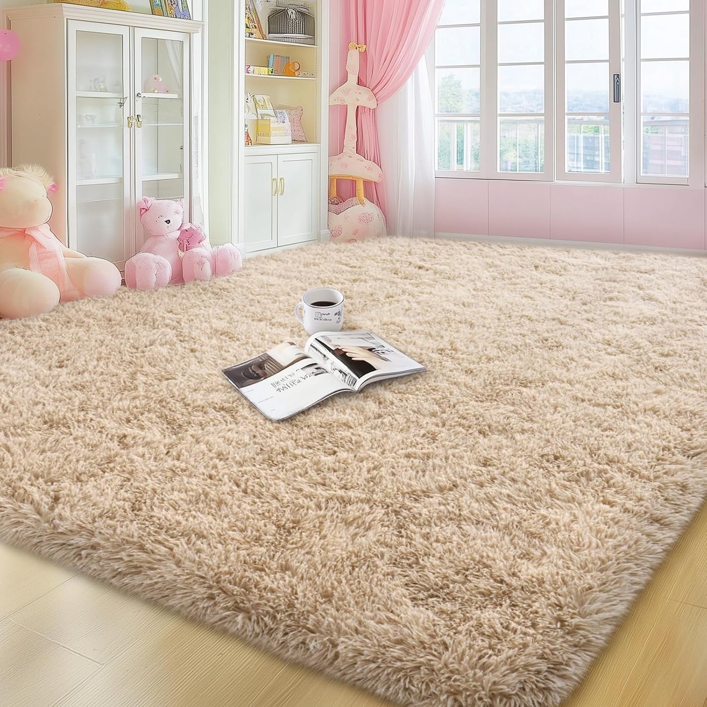 6x9 Area Rugs for Living Room, Soft Shag Rug for Bedroom