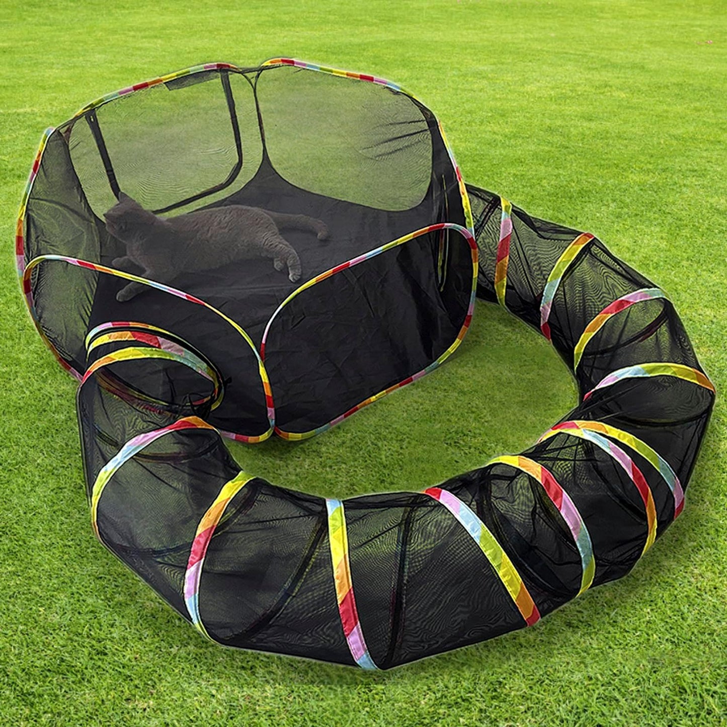 CLKHOWL Outdoor Cat Enclosure for Safe and Fun Playtime