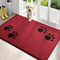 Dirt Trapping Door Mat 34 in x 59 in Red - Low Profile Entry Rug