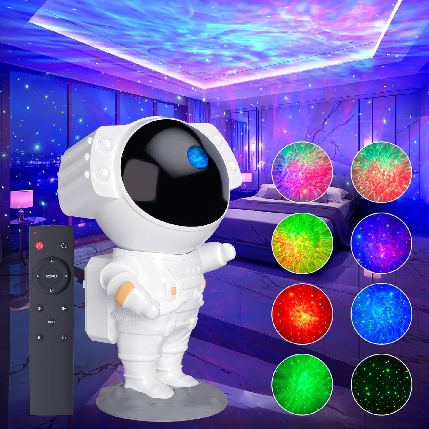 Galaxy Star Projector with Remote Control - Dreamy Bedroom Decor