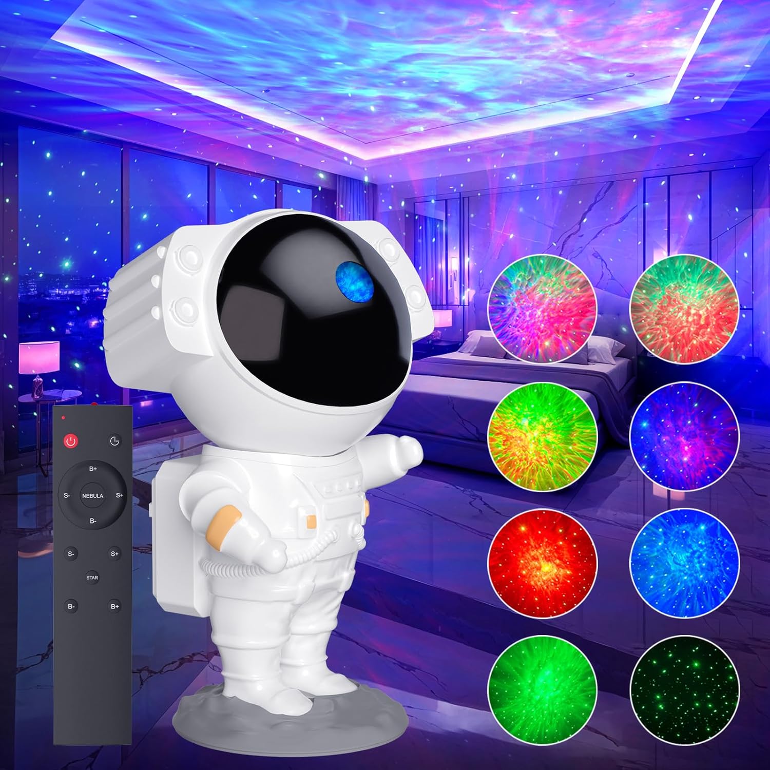 Galaxy Star Projector with Remote Control - Dreamy Bedroom Decor