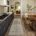 Washable Runners 2ft 6inx8ft - Stain Resistant Low Pile Hallway Rug